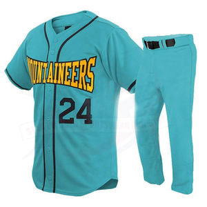 Camiseta de béisbol personalizada de alta calidad para hombre, ajustada, elegante diseño; conjunto de uniformes de softball a la moda, sublimación - Product Image 2