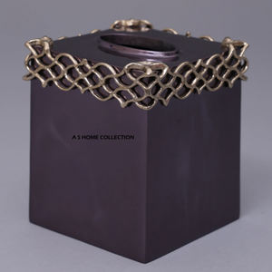 Antique <b>Rose</b> Accent Design Tissue <b>Box</b> Brass and Aluminum Metal Tissue <b>Box</b> Holder for Best Selling Tableware and Household Use - Product Image 6