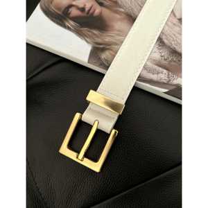 เข็มขัดสไตล์ลำลองสำหรับผู้หญิง พร้อมหัวเข็มขัดโลหะผสมทรงสี่เหลี่ยมและดีไซน์แบบบริดจ์ - Product Image 3