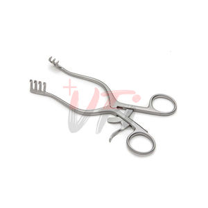 Rétracteur de bébé Weitlaner 11.5 cm 2x3 dents émoussées acier inoxydable allemand Instruments de chirurgie en plastique - Product Image 2