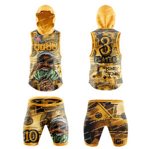 Fútbol Bandera personalizada Fútbol 7v7 Camisetas con capucha de compresión para jóvenes y adultos Bandera Fútbol 7 en 7 Uniformes Ropa de equipo - Product Image 1