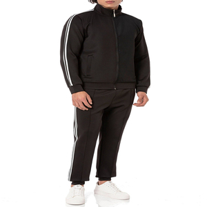 Ensemble de survêtement unisexe en coton épais respirant et à séchage rapide, 2 pièces, avec sweat à capuche et pantalon de jogging personnalisé pour homme - Product Image 1