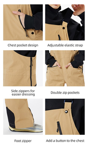 Pantalons de ski et de snowboard personnalisés, tissu de haute qualité, imperméables, respirants, imprimés, pantalons de snowboard et de ski d'extérieur - Product Image 5