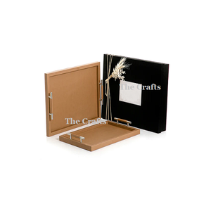 Plateau à dessert en chocolat de la plus haute qualité, fait à la main, en bois, de couleur grise, plateau de service pour les aliments, pour les mariages et les fêtes - Product Image 4