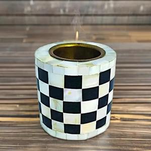 New Design Wood <b>Mother</b> of Pearl Bakhoor Burner Incense Madhkan Burner Arabic Oud Burner for Home Fragrance for Ramadan - Product Image 1