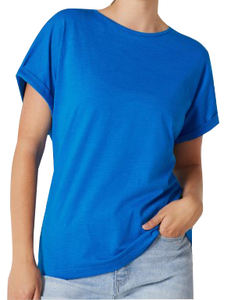 OEM T-shirt de luxe en soie 2024 coton pour femmes de taille plus avec impression personnalisée maillot décontracté à épaules tombantes motif 3D Logo 100% coton - Product Image 3