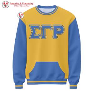 Sudadera Bordada de la Hermandad Sigma Gamma Rho para Mujer |   Sudadera de Cuello Redondo de Algodón con Bordado de Hermandad, Estilo Personalizado para Mujer - Product Image 6