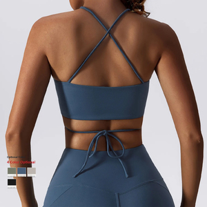 ชุดโยคะของผู้หญิงเอวยางยืดสายรัดไขว้ด้านหลังและกางเกงขากว้างสายรัดเอวแบบเซ็กซี่ใหม่สำหรับฤดูร้อน - Product Image 5
