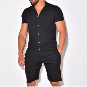 Vêtements pour hommes Ensemble d'été personnalisé 2 pièces Vêtements Tenues Shorts Ensemble deux pièces Ensembles de vêtements pour hommes de qualité supérieure 2025 - Product Image 3