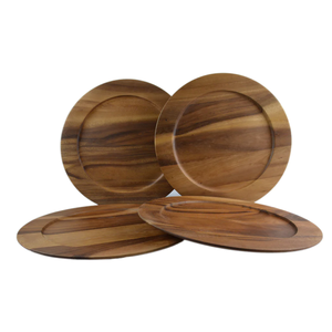 Plato cargador para servir frutas y alimentos de madera maciza, diseño creativo de calidad superior, gran oferta, producto a precio barato - Product Image 3