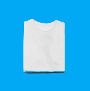 160g T-shirt kerah bulat lengan pendek penjualan langsung pabrik kaus stok pria 100% katun putih