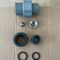 Vannes d'aspiration/d'évacuation pneumatiques haute pression complètes assemblées pour pompes à diaphragme MIA NEO B33 PP/PVC AISI 316 FPM