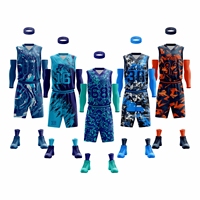 Seragam Basket Sublimasi Penuh Bolak-Balik Bernapas Anti-Bakteri Cepat Kering Jersey Atletik Musim Panas yang Dapat Disesuaikan