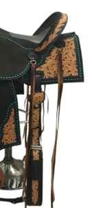 Selle de cheval Western Offre Spéciale avec logo personnalisé Selle en cuir au design personnalisé exclusif avec arbre en bois pour chevaux - Product Image 2
