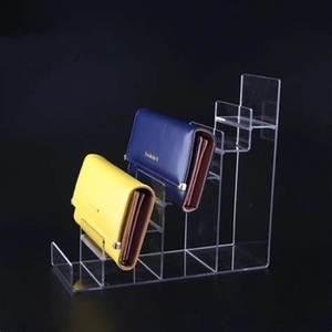 Multi-Use Clear Acrylic <b>Display</b> Risers Multi-Step Stand for Wallets, Sunglasses, and Mobile Devices - Product Image 1