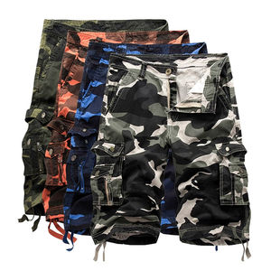 Shorts cargo décontractés pour hommes ajustables, de haute qualité, tricotés, teints en uni, respirants, écologiques, couleurs personnalisées, durables, service OEM - Product Image 5