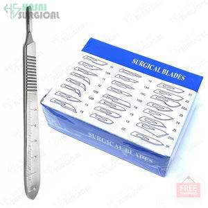 Meilleure vente à la qualité ensemble de couteaux à manche de scalpel lames de différentes tailles en acier inoxydable Offres Spéciales poignée chirurgicale approuvée CE ISO - Product Image 3