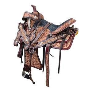 Venta al por mayor de monturas de carreras hechas a mano de cuero genuino de calidad superior monturas de caballos occidentales a granel Rodeo Cowboy Tack Factory - Product Image 2