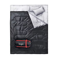 Sacs de couchage doubles de type enveloppe, portables, de haute qualité, confortables, 230x160cm, pour le camping en plein air, utilisables en 3 saisons, directement du Bangladesh