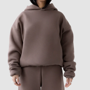 Sudadera con Capucha Corta para Hombre, Gruesa, Holgada, sin Cordones, de Felpa, 100% Algodón, Estilo Informal, de Alta Calidad - Product Image 4