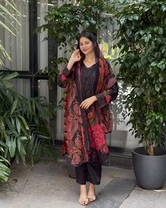 <b>Indian</b> Pakistani Designer Exclusive Latest <b>Fabric</b> Salwar Kameez Trendy Ethnic Party Wear Bridal Wear Highly Demanding Product - Product Image 3