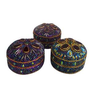 Handmade High Quality Lac Beaded Material Vanity and Storage <b>Organiser</b> <b>Pill</b> <b>Box</b> and Table Storage Jewellery Boxes - Product Image 4