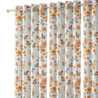 Rideaux occultants modernes de luxe personnalisés, ignifuges, écologiques, en coton, à motif floral, avec œillets |   Qualité supérieure
