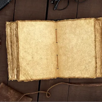 Journal en cuir véritable vintage, arbre de vie, grimoire à sept pierres, carnet avec bordure irrégulière pour sorcières, sorts mystiques