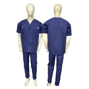 INDEX SPORTSWEAR 2025 unisexe coupe ajustée Spandex/Polyester tissu peigné ensembles de gommage médical détection d'aiguille hôpital sans couture - Product Image 1