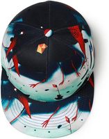 Casquette de baseball et de golf imperméable, sportive, non structurée, à 5 panneaux, à visière plate, avec broderie à la main motif Dobby Dot, découpée au laser