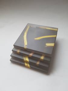 Bestselling Resin and Wooden Coaster Sets with Stone Touch Perfect Fusion Design for Modern Kitchens and Stylish Dining Spaces - Product Image 3