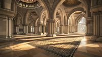 Pièce d'art religieux islamique en marbre blanc, détails sculptés à la main pour l'extérieur de mosquée, design moderne, durable, taille personnalisable, projet