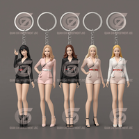 Llavero Personalizado con Diseño Creativo 3D de Dibujos Animados, de Goma, para Bebés, Parejas, con Mosquetón de Aleación de Zinc, Impresión Digital, Fábrica Vietnamita