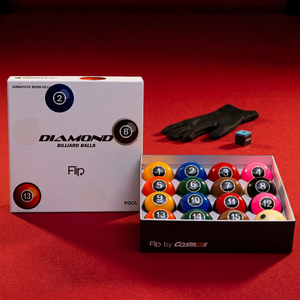 Bolas de Billar Diamond - Set de TV con Pantalla de 57.15mm para Pool Flip |   Edición de Partido de TV |   Hecho en Corea |   Resina Fenólica - Product Image 1