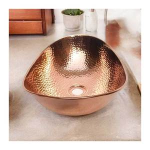 Fregadero de cobre rústico más vendido Fregadero de cobre único Fregadero de cobre antiguo Hecho en India con alta calidad - Product Image 3