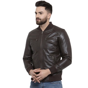 Chaqueta cortavientos de cuero genuino 100% de alta calidad para hombres, ropa de moda de invierno cálida, chaqueta de Venta caliente para hombres - Product Image 2