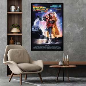 Modern Style 'Back to the Future Part II' Canvas <b>Poster</b> for Wall Use - Product Image 1