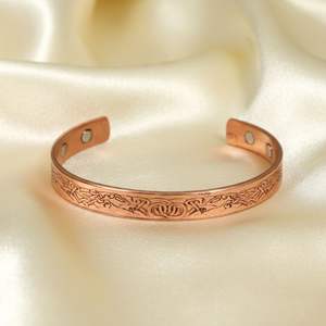 Latest Stylished Women Brass Silver Plated Designer Engraved <b>Cuff</b> <b>Bracelet</b> <b>Fashionable</b> Open Bangle Jewelry For Bulk Supply - Product Image 4
