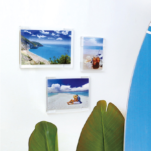 Acrylic <b>Wall</b> Mounted Photo Holder 17x12 15x11 11x8.5cm For <b>Displaying</b> Goods - Product Image 3