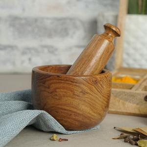 Utensilios de cocina con estilo de la mejor calidad, mortero y mortero de hierro únicos para mezclar y moler hierbas y especias, accesorio embalado en caja - Product Image 1