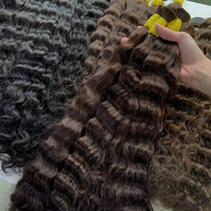 Extensiones de Cabello Natural Ondulado al Por Mayor, Color Castaño Oscuro, Calidad Premium, Cabello Vietnamita Virgen - Product Image 1