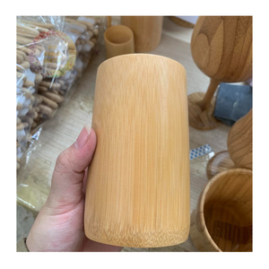 Tasse en bambou naturel écologique-de haute qualité, biologique, sans danger pour la boisson, pratique et parfaite pour un usage quotidien - Product Image 1