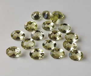 อัญมณีควอตซ์ทรงไข่เลมอนธรรมชาติตัดเป็นเหลี่ยมเพชรพลอยหลวม3x5mm-8x10mm สำหรับทำเครื่องประดับขายส่งราคา - Product Image 1