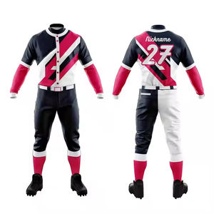 Uniforme de softbol hecho en Pakistán Venta caliente Uniformes de softbol Oem Sublimación personalizada Cuello en V Uniformes de softbol para hombres Set - Product Image 6