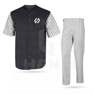 Conjuntos de uniformes de béisbol transpirables personalizados para equipos, clubes y escuelas, servicio OEM, secado rápido de poliéster 100% - Product Image 6