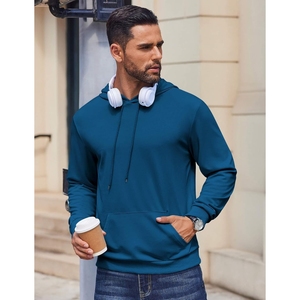 Sweat à capuche unisexe pour homme, logo personnalisé, hiver, haute qualité, 100% coton polaire, coupe-vent, streetwear OEM - Product Image 5