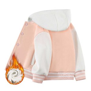 Baseball <b>Jackets</b> <b>Boys</b> Girls Fit Varsity <b>Jacket</b> Casual Lightweight Plain Cardigan Button School Coat - Product Image 5