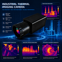 Caméra thermique industrielle IP, système de surveillance de la température infrarouge pour la détection d'incendies et les alertes précoce