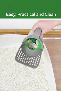 ที่ตักทรายแมวพร้อมถุงเก็บขยะและแปรงทำความสะอาด ผลิตจากพลาสติกรีไซเคิล PP ความจุขนาดใหญ่ รับผลิตแบบ OEM ODM - Product Image 4