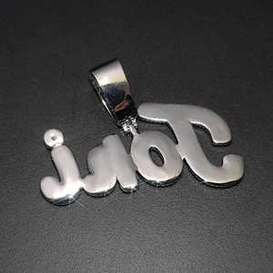 Colgante de Letra Personalizada con Diamante de Corte Redondo de 2.50Ct, Chapado en Plata de Ley, Clásico, Unisex, para Fiestas, Piedra Principal - Product Image 6